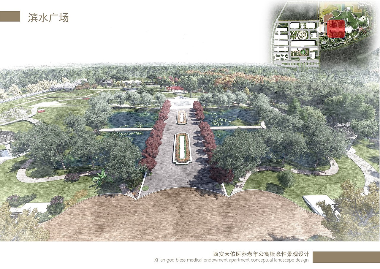 归园田居敬老院景观设计（图ZNzA2ODI0MjA=） - 景观设计 - 站酷设计师调色板22原创素材 - 站酷ZCOOL