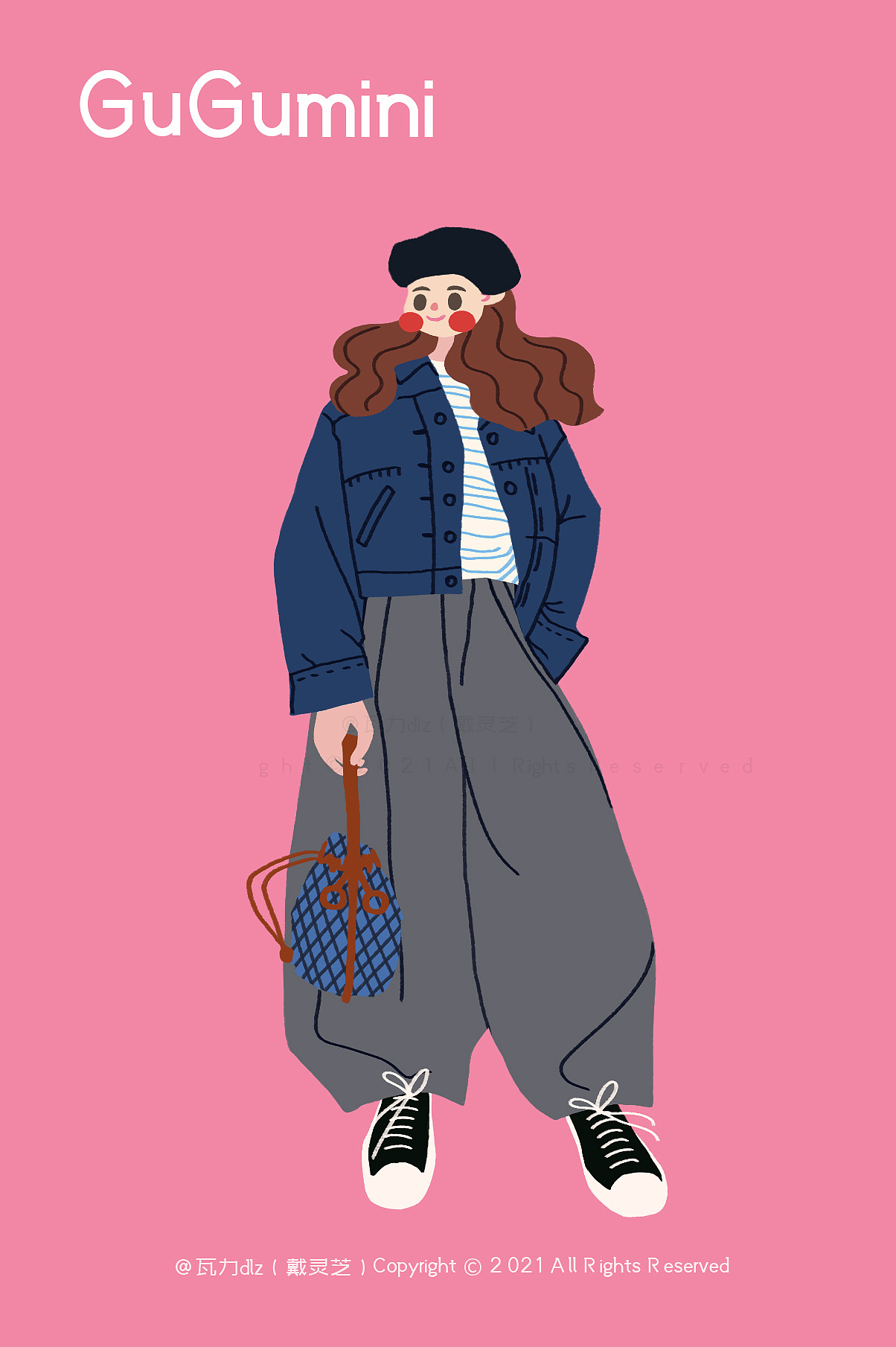 帮朋友画的一组童装扁平风|插画|儿童插画|戴灵芝 - 原创作品 - 站酷