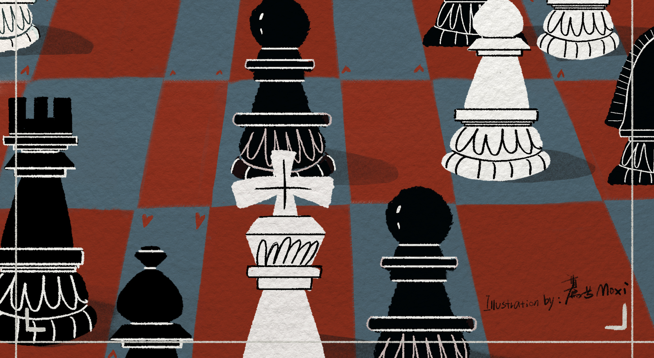 下什么棋哦.|插画|儿童插画|蓦兮 - 原创作品 - 站酷 (zcool)