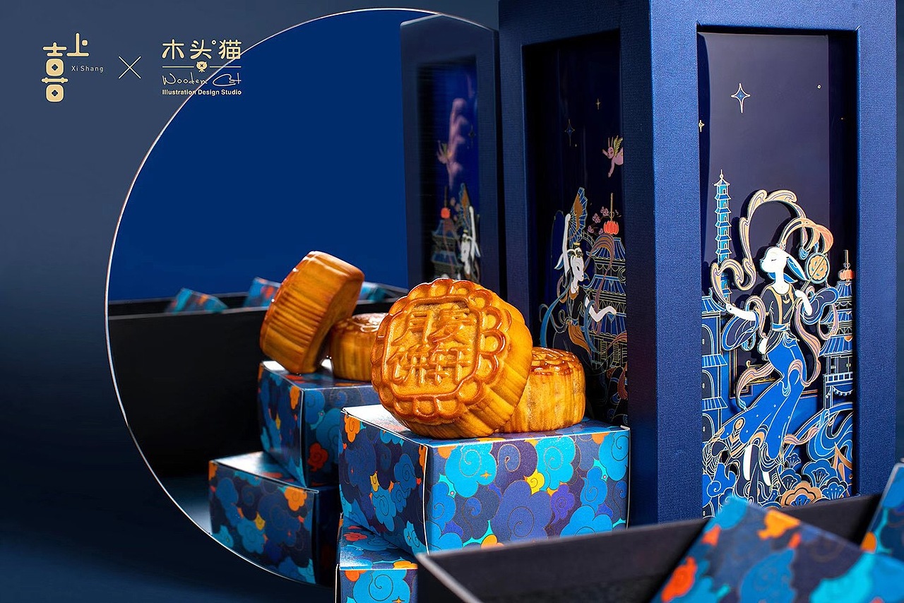 木头猫 | 飞天揽月，舞弄清影（图ZMjMwMjEyMDE2） - 商业插画 - 站酷设计师疯子木原创素材 - 站酷ZCOOL