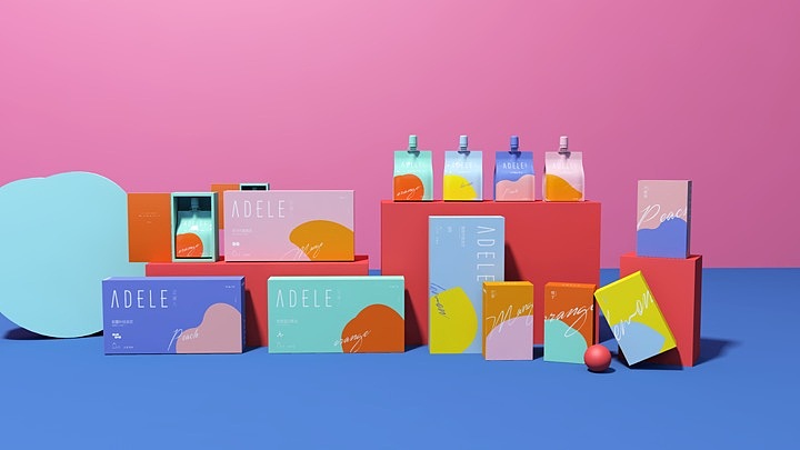 爱黛儿包装设计产品建模c4d