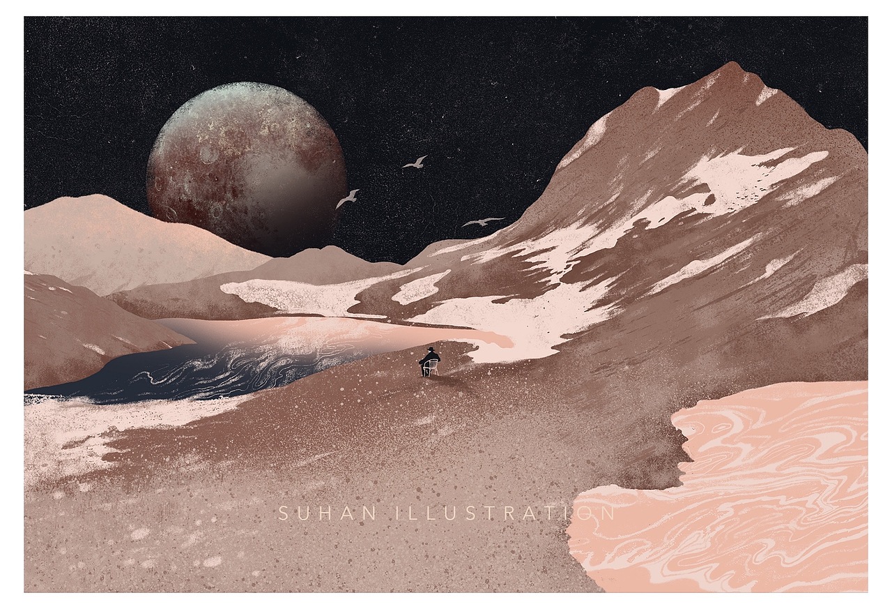 2020年度插画总结｜在冬夜，赴孤岛诗社的约（图ZMjM4NjA2ODgw） - 创作习作 - 站酷设计师苏寒原创素材 - 站酷ZCOOL