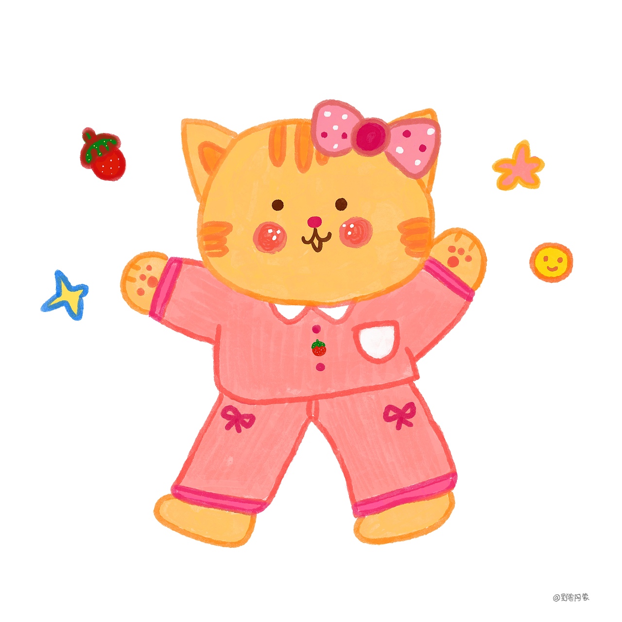 小動(dòng)物睡衣頭像（圖ZMjQzMjY2ODc2） - 藝術(shù)插畫 - 站酷設(shè)計(jì)師野獸阿蒙原創(chuàng)素材 - 站酷ZCOOL