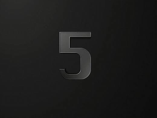 数字裂开粒子效果