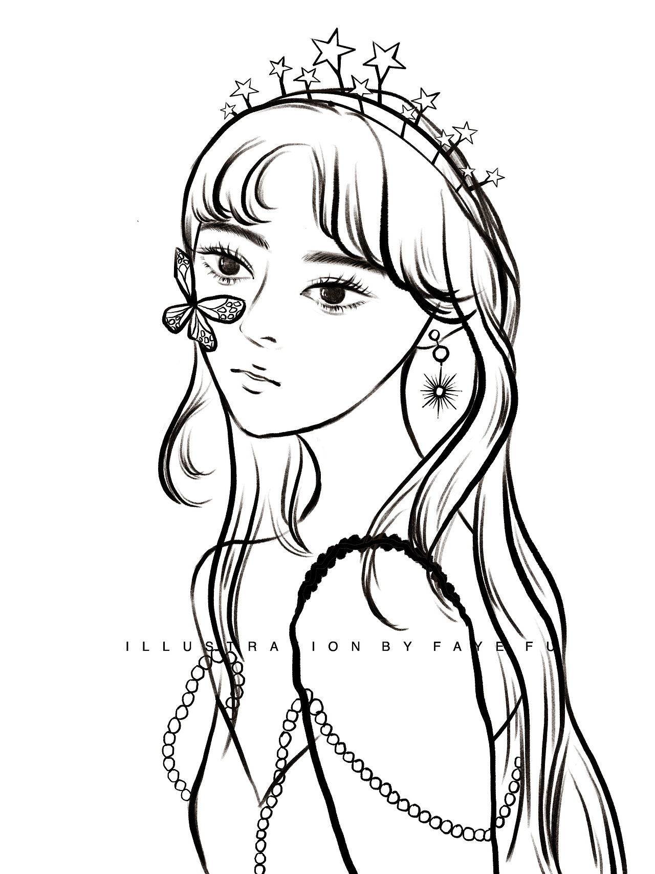 小仙女线稿合集