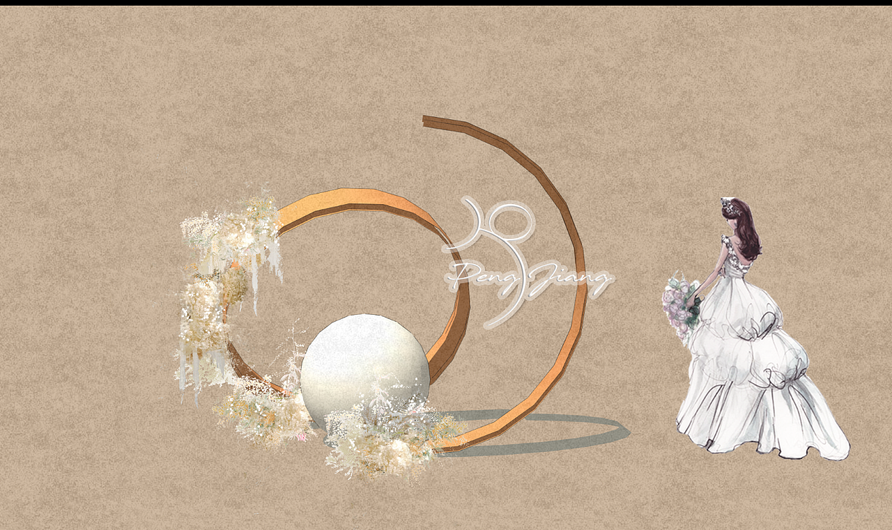 婚礼效果图（图ZMjYyNjM5MDcy） - 展陈设计 - 站酷设计师丹是彤原创素材 - 站酷ZCOOL