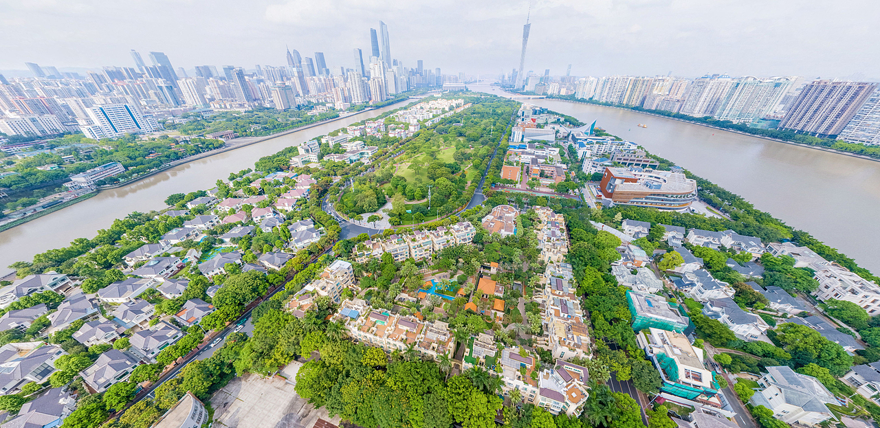 广州二沙岛航拍