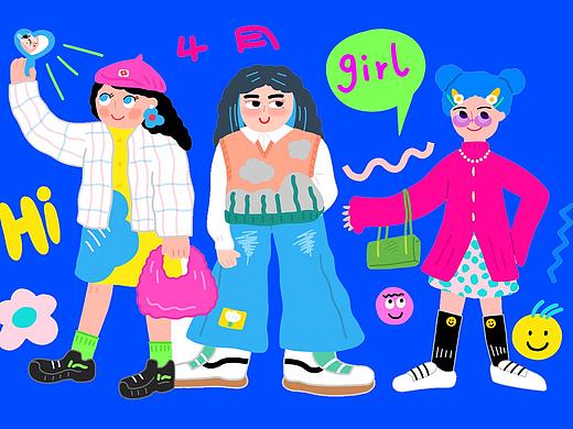 4🈷️春暖花开（个人主页-ZNTE3NDUwNzY=） - 商业插画 - 站酷设计师木可子插画原创素材 - 站酷ZCOOL