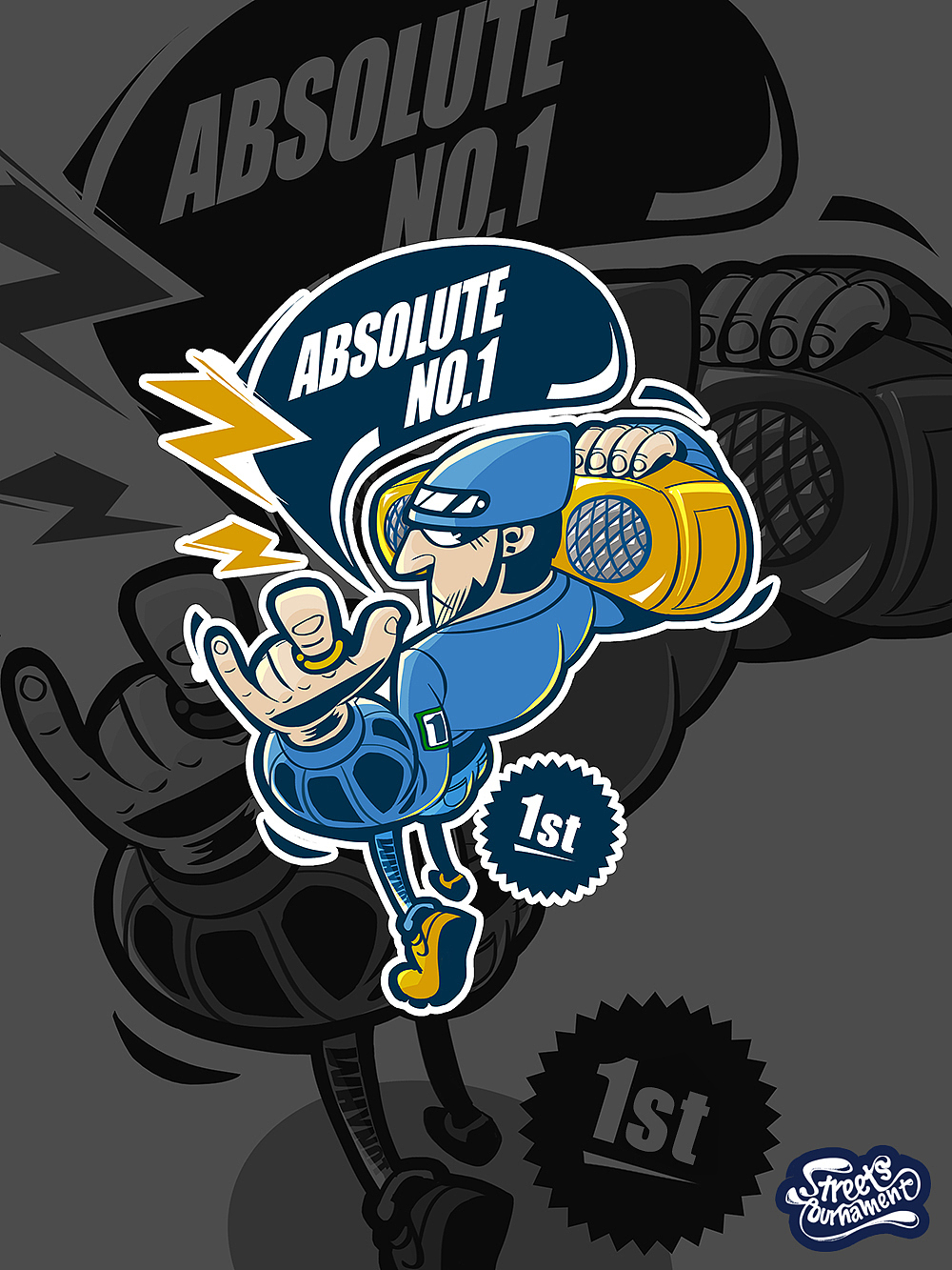 街头锦标赛pop插图设计