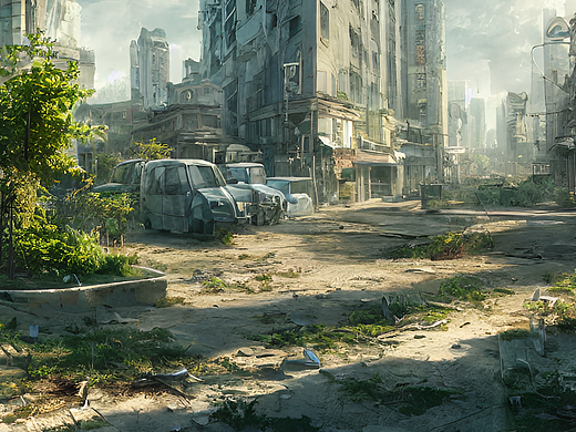#AI创作实验室#废弃城市