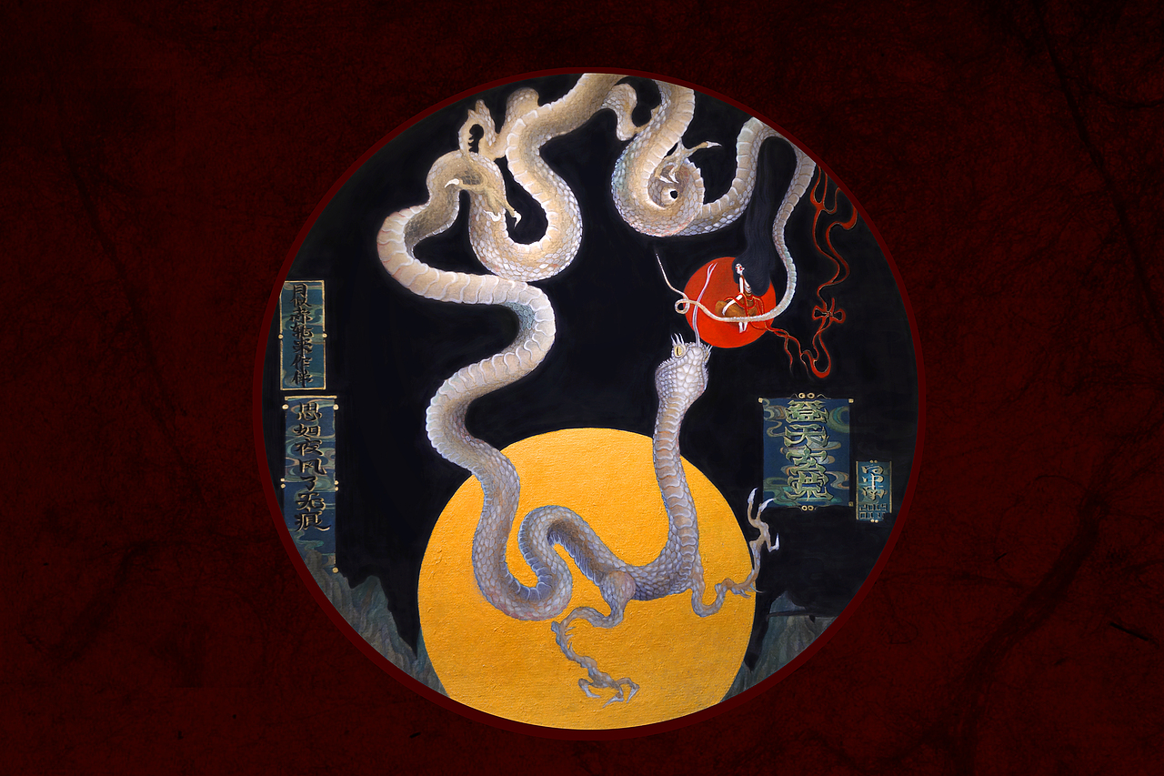 《玄荒登天谱.飞鱼扶摇-道化姬》白中南颜彩-人川集（图ZMTQzNDk5NTg4） - 艺术插画 - 站酷设计师白中南原创素材 - 站酷ZCOOL