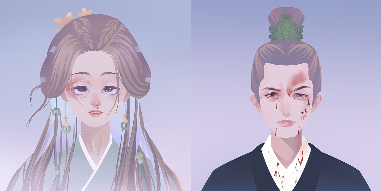 繁星计划第四周 星汉灿烂情侣头像（图ZMzEzNjk0MTI4） - 创作习作 - 站酷设计师阿黎阿黎原创素材 - 站酷ZCOOL