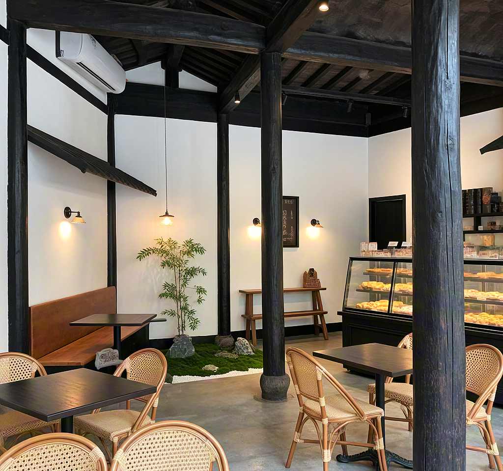 日式风顶满的“小京都”烘焙店