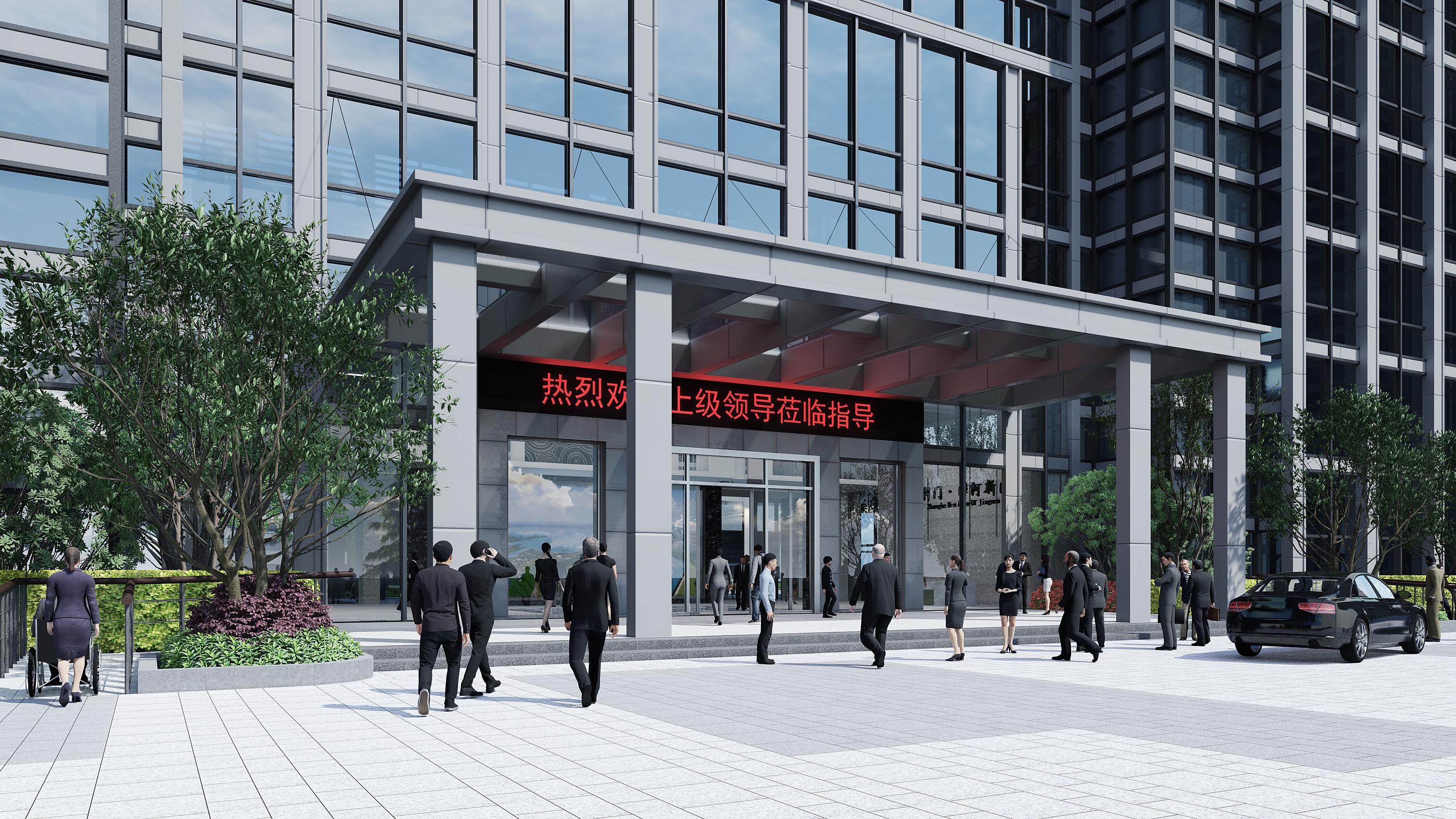 lumion 建筑门头表现