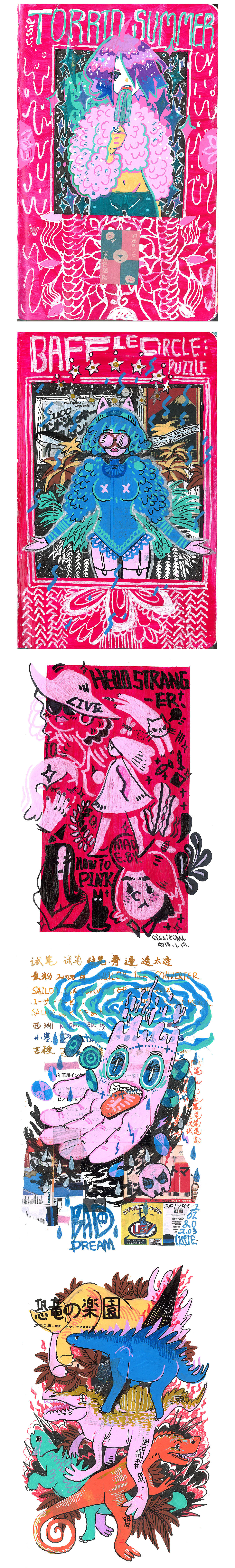 2018年初的作品（图ZMTEwMjk2MzM2） - 商业插画 - 站酷设计师KAY子兮原创素材 - 站酷ZCOOL