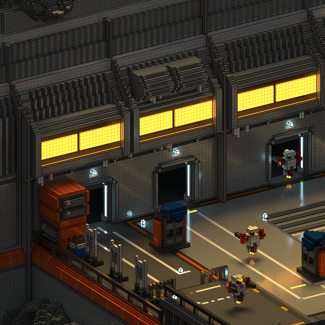 magicavoxel - 守望先锋训练靶场（图ZMTIyNDI3OTgw） - 场景 - 站酷设计师GuomuGuomu原创素材 - 站酷ZCOOL