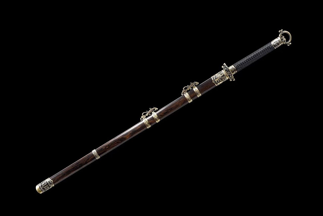 铜装双手古纹武侠战剑 和风堂美术刀剑