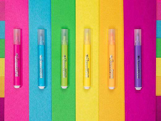【产品摄影】荧光笔的创意拍摄 色彩碰撞无处不在