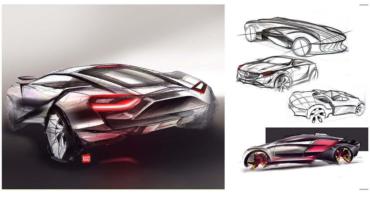 汽车造型设计&日常产品设计 | 本科作品集（图ZMTk3Mjc3MzMy） - 交通工具 - 站酷设计师Ethan_Peng原创素材 - 站酷ZCOOL