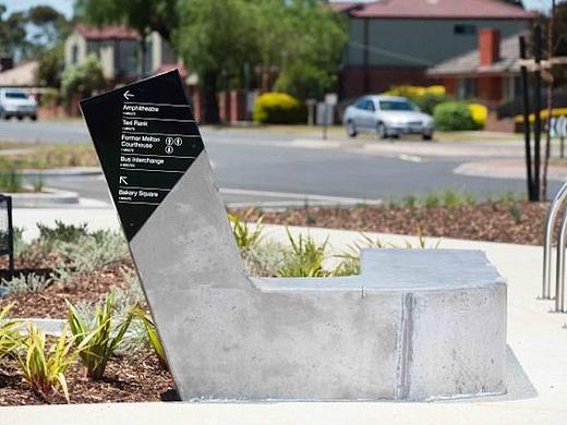 澳大利亚梅尔顿镇中心导视系统设计