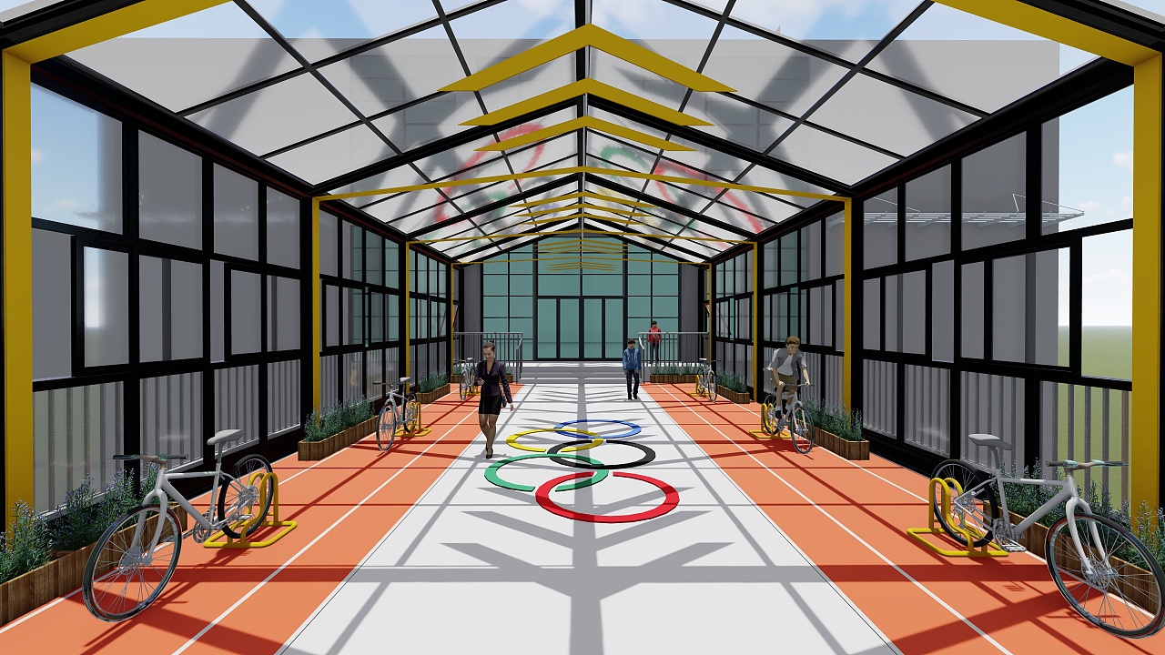 体育馆小长廊|空间|家装设计|雨霖铃9527 - 原创作品 - 站酷 (zcool)