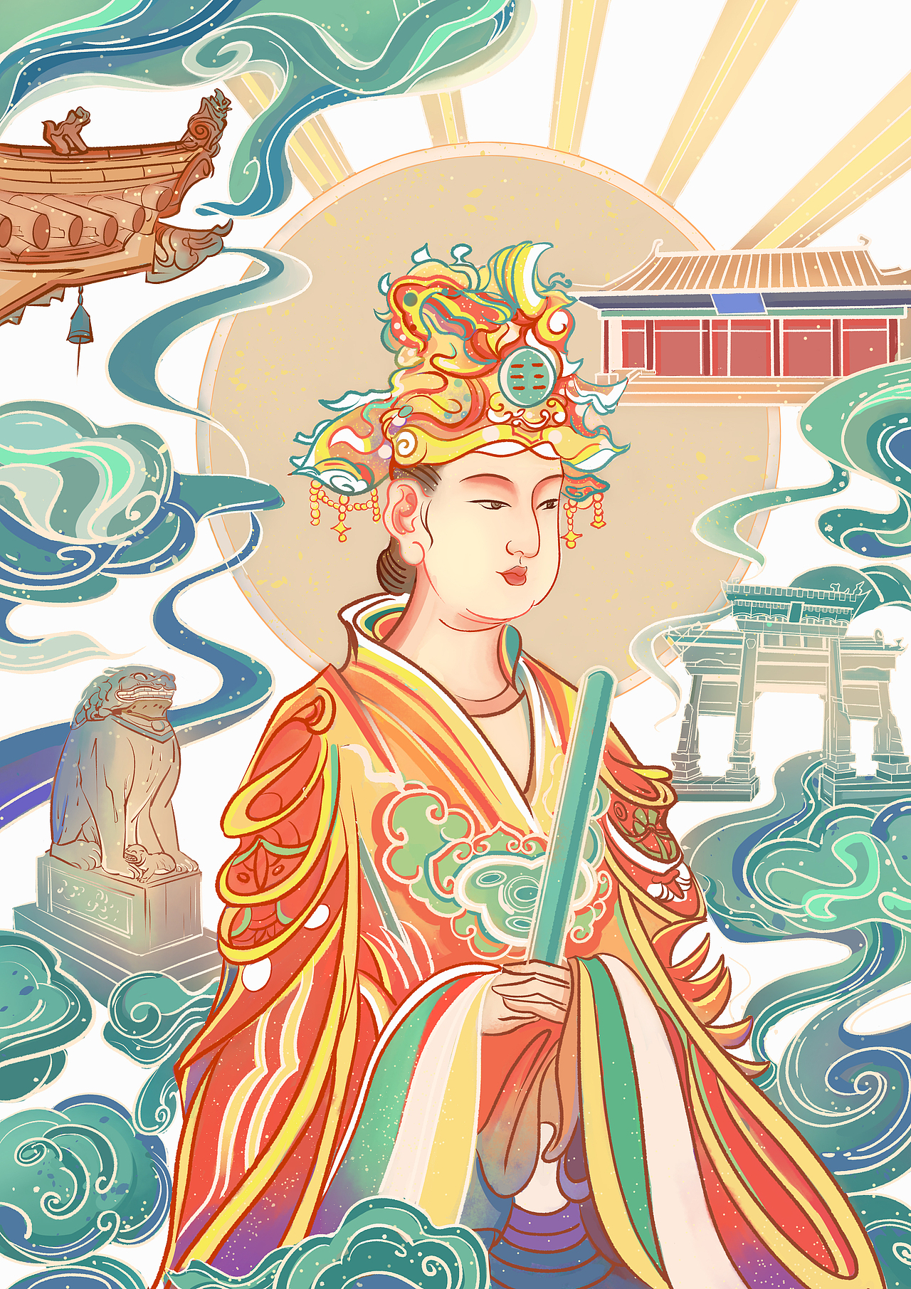 山西宣传插画