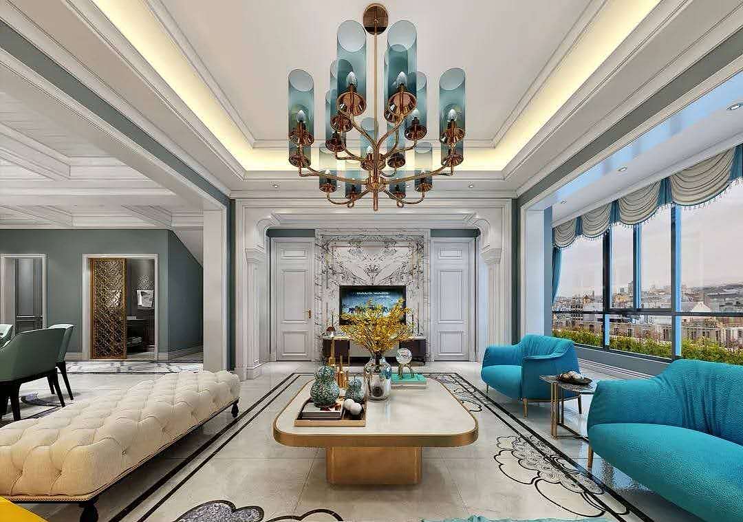 美式轻奢（图ZMzIzMDA4MzQ0） - 家装设计 - 站酷设计师折耳喵1992原创素材 - 站酷ZCOOL