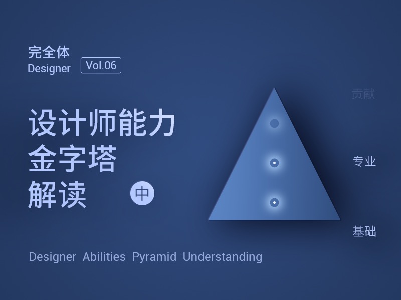 【完全体·06】（中）设计师能力金字塔解读，以及未来