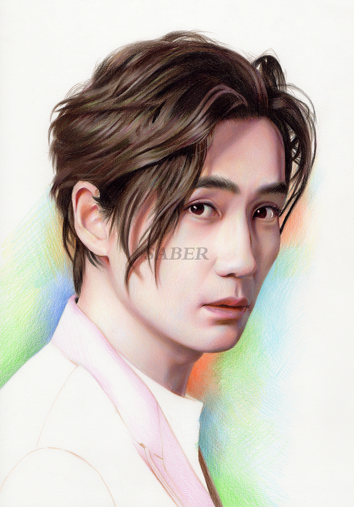 朱一龙—彩铅作品