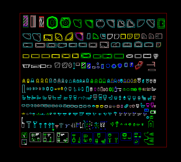 CAD设计图图纸素材大全