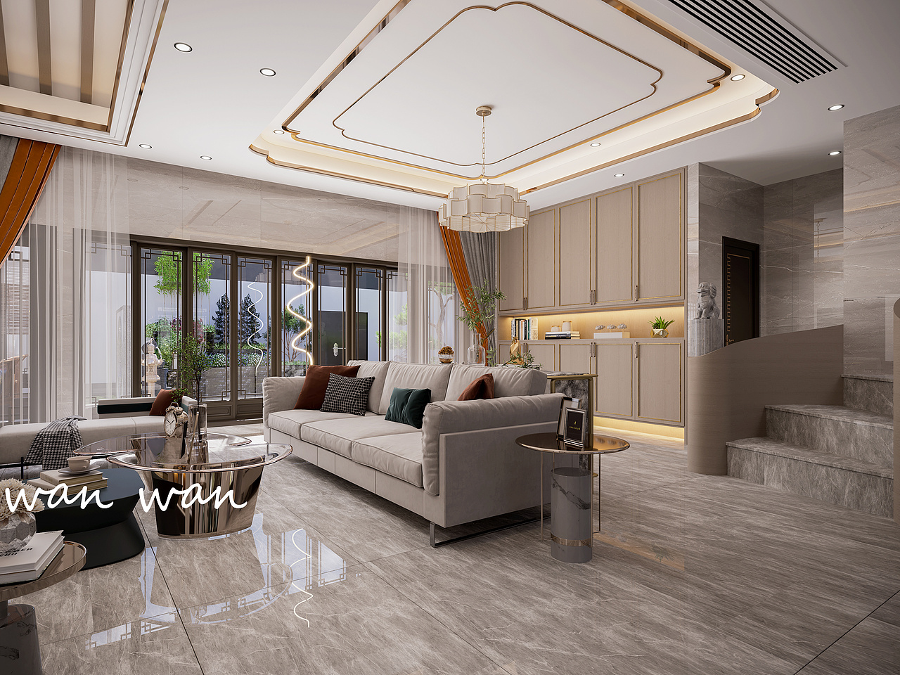 星夜设计||家装||新中式禅意美学空间（图ZMjgwNzQxNjA4） - 家装设计 - 站酷设计师许小婉原创素材 - 站酷ZCOOL