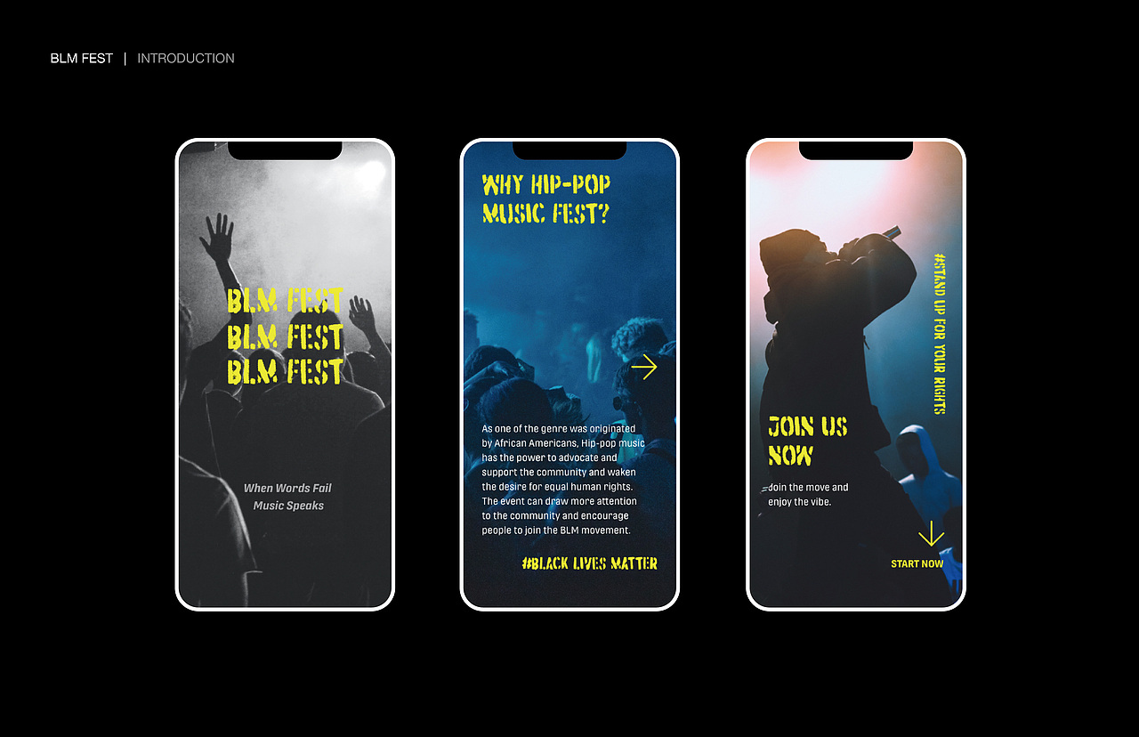 Black Lives Matter Music Festival（图ZMjQwOTczMzA0） - APP界面 - 站酷设计师WestEleven_原创素材 - 站酷ZCOOL