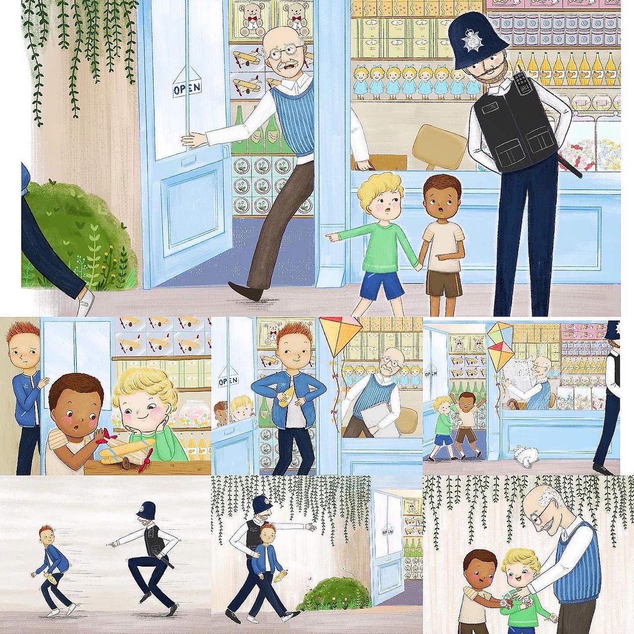 英国儿童书The thief & The Dentist（图ZMjA3MDkxMDk2） - 儿童插画 - 站酷设计师夏叶Lynne原创素材 - 站酷ZCOOL