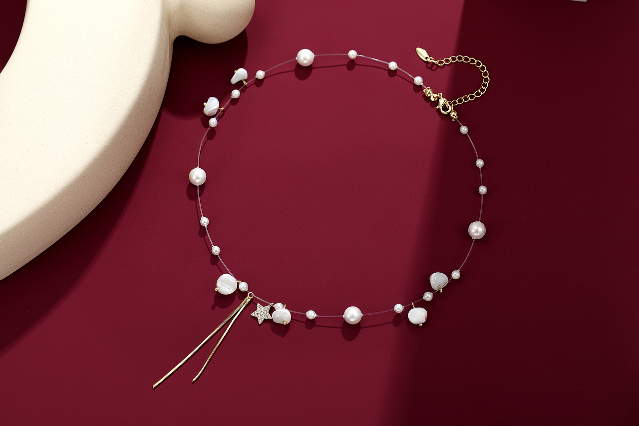 不锈钢项链 个性项链 时尚项链 项链摄影 场景图