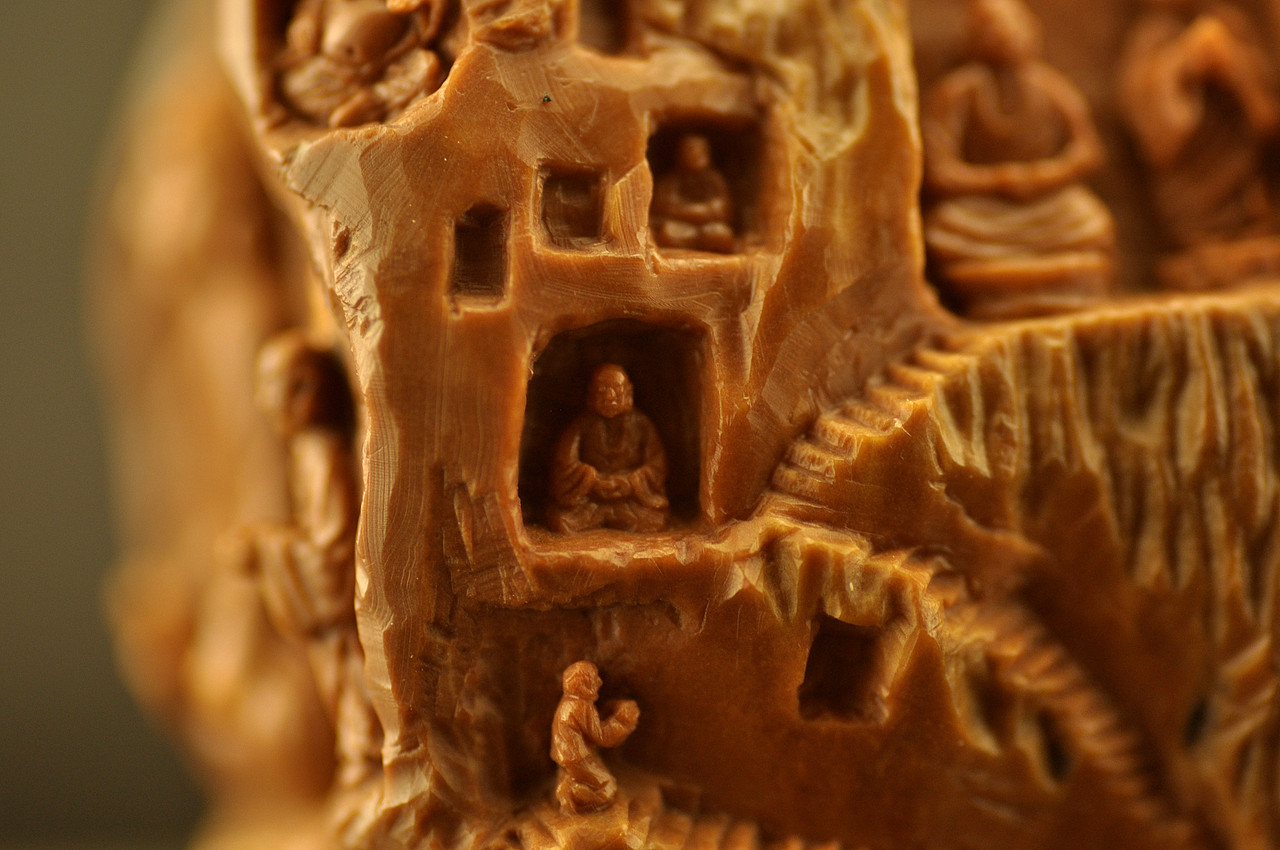 核雕石窟作品（图ZOTA4ODQzMzY=） - 手办/模玩 - 站酷设计师yqdkys原创素材 - 站酷ZCOOL