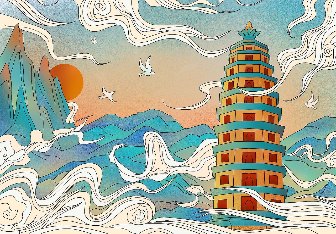 开元寺塔（图ZMjA2ODkzNDQ4） - 宣传物料 - 站酷设计师大头DaTouer原创素材 - 站酷ZCOOL