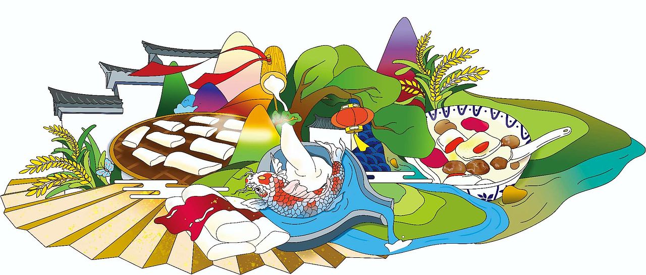 红糖、米酒。年糕（图ZMTg3NzIyMDgw） - 商业插画 - 站酷设计师枸橼原创素材 - 站酷ZCOOL