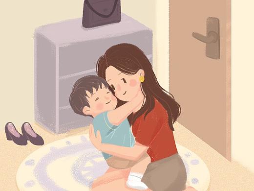 巧虎母亲节插画长图设计