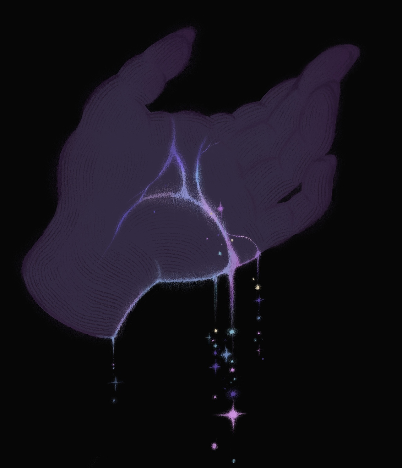 手心的银河（图ZMzc0Mzk5NTY4） - 艺术插画 - 站酷设计师cccdi5原创素材 - 站酷ZCOOL