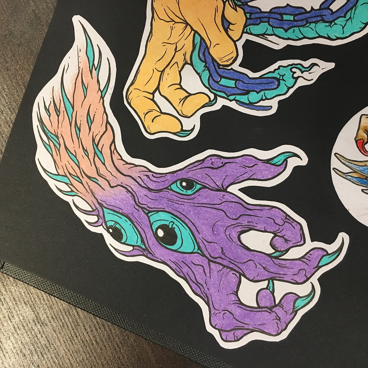 魔爪newschool文身图案