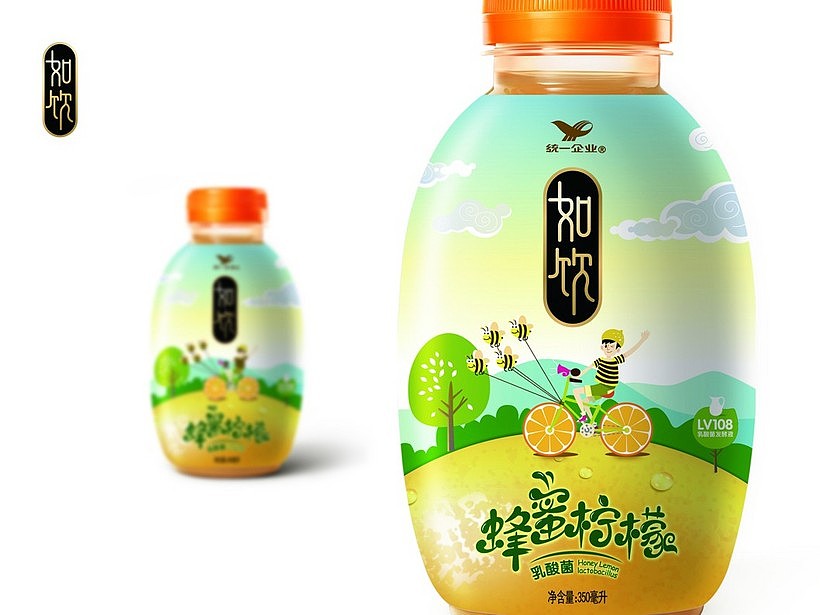 统一如饮蜂蜜柠檬饮品