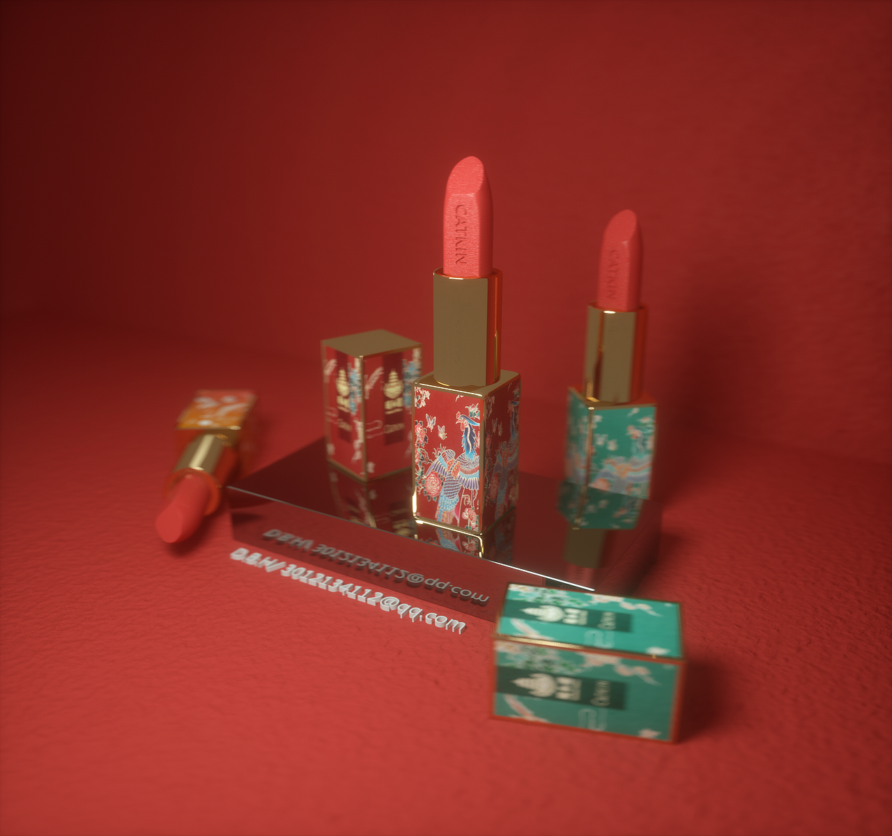 #OC渲染#口红（图ZMTk0OTQwNjAw） - 生活用品 - 站酷设计师Bemhom原创素材 - 站酷ZCOOL
