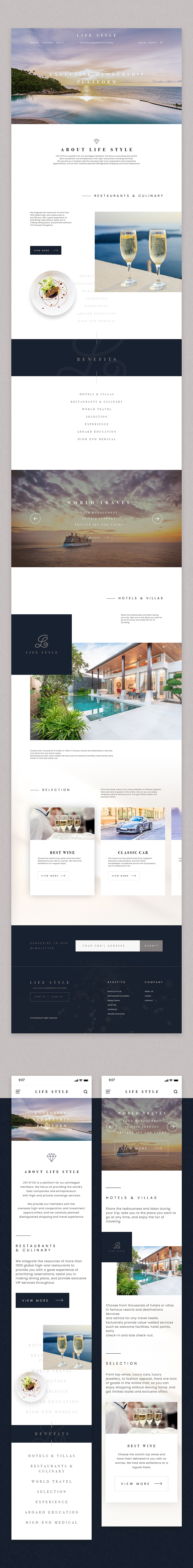 Lifestyle Website（图ZMjA2MjUzNzcy） - 企业官网 - 站酷设计师芮塔白原创素材 - 站酷ZCOOL