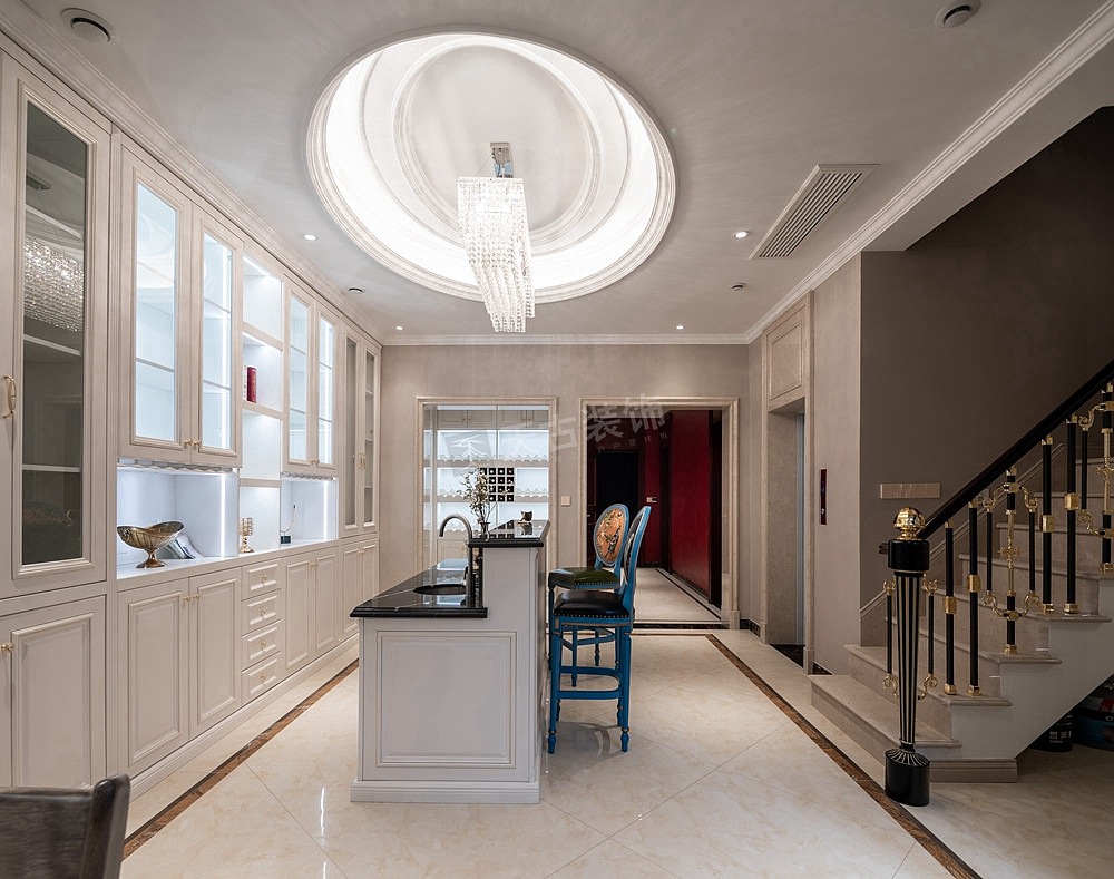 重庆中交漫山联排别墅装修图丨浪漫法式轻奢风完工实景