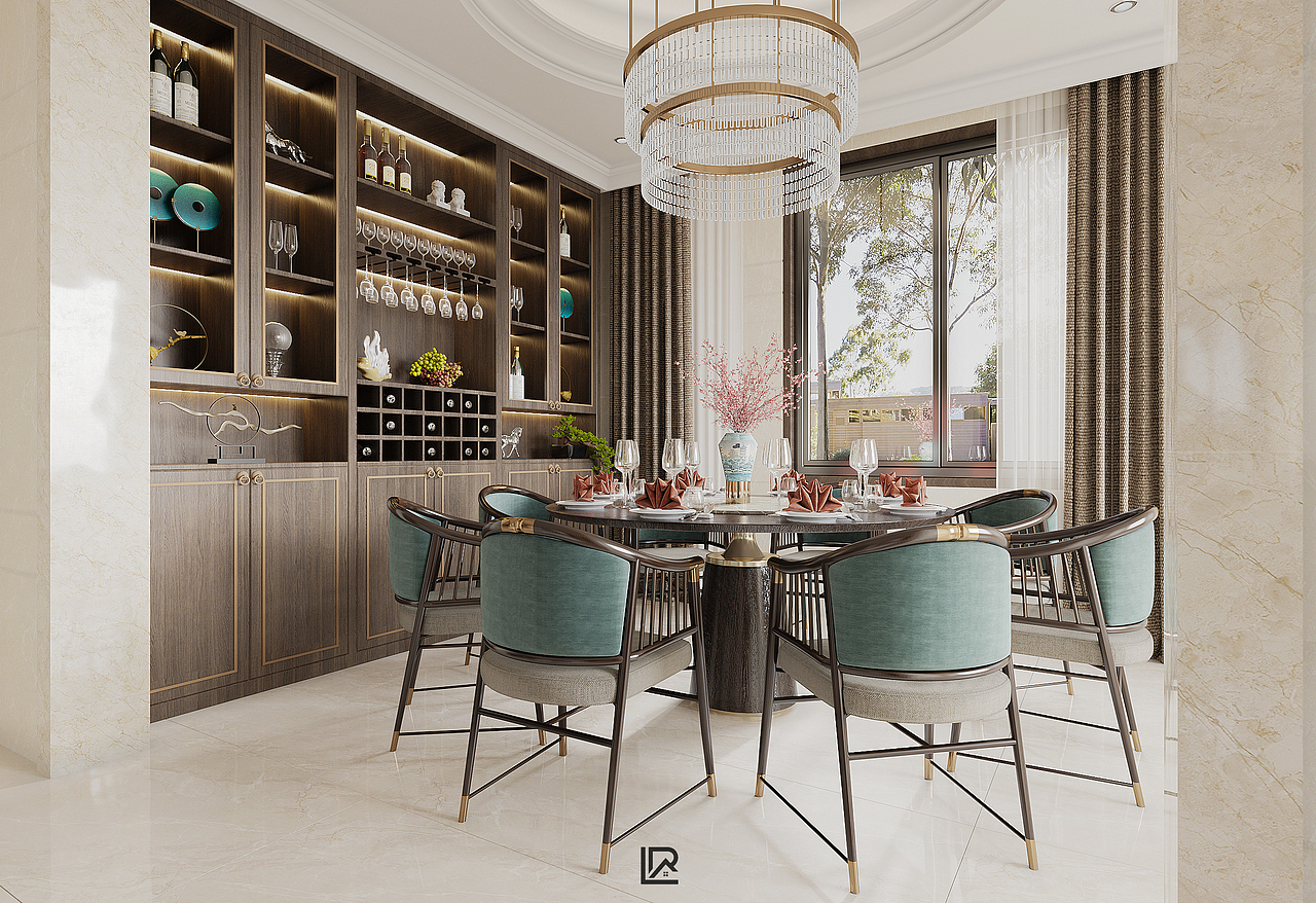 新中式 / 藏风聚气的稳重之家