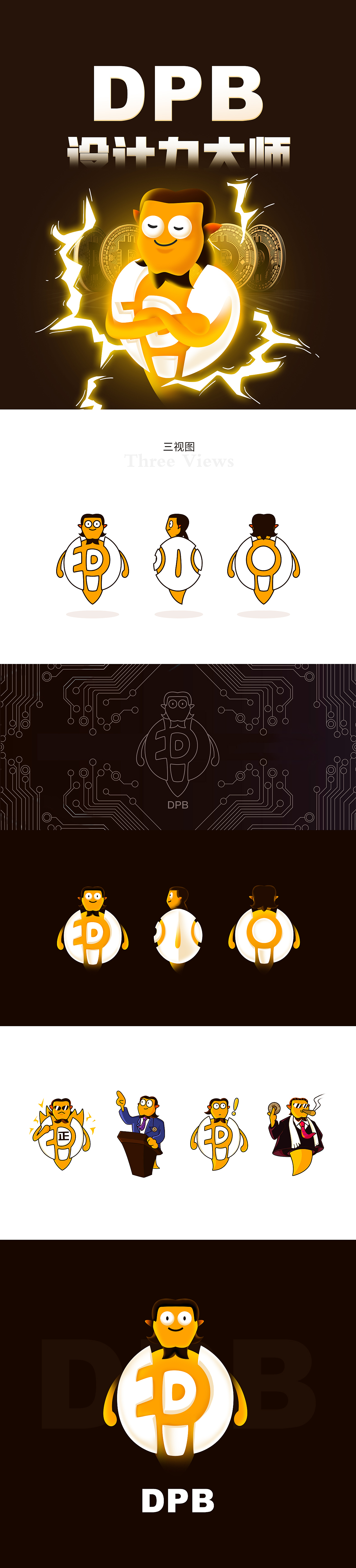 华晨明2021设计作品集下(卡通形象&插画标志)