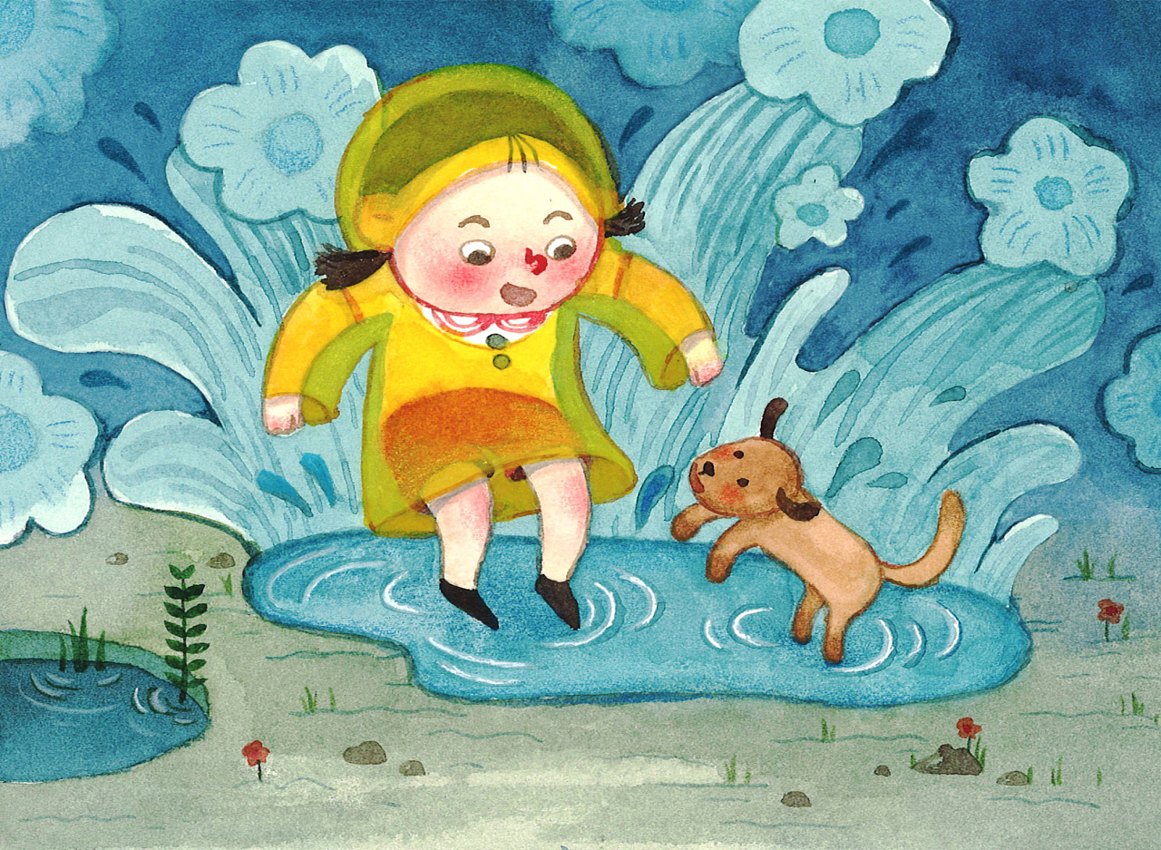 童年回忆(水彩练习)