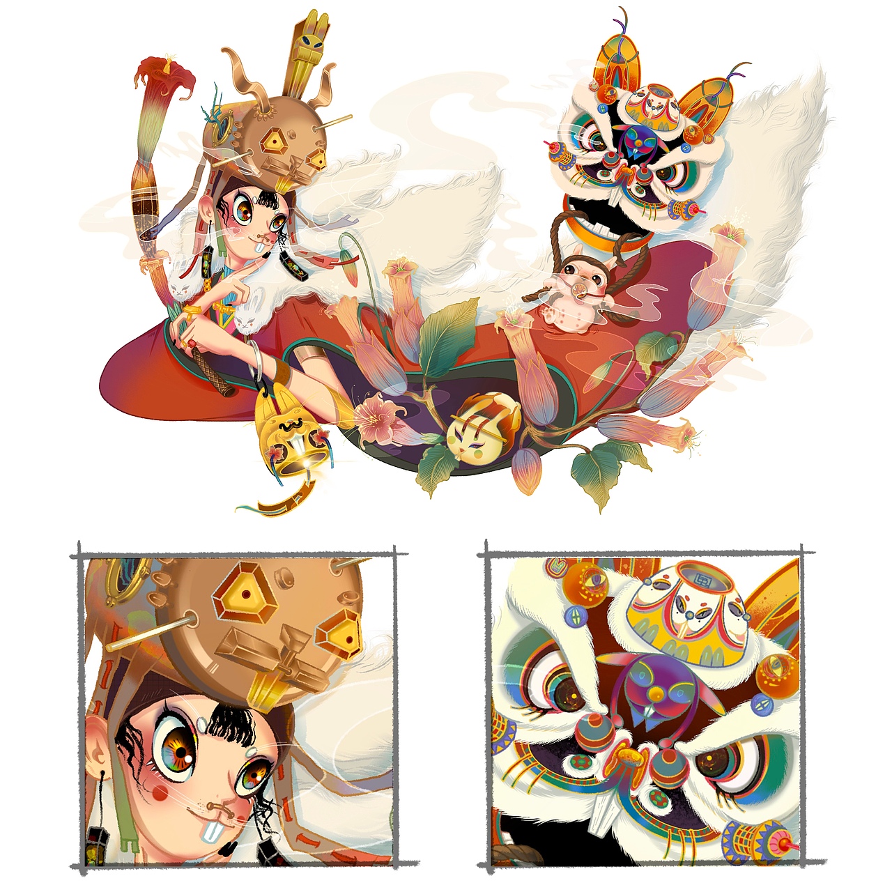 那就白底吧（图ZMjQ1OTMxNjg4） - 艺术插画 - 站酷设计师蟹懂原创素材 - 站酷ZCOOL