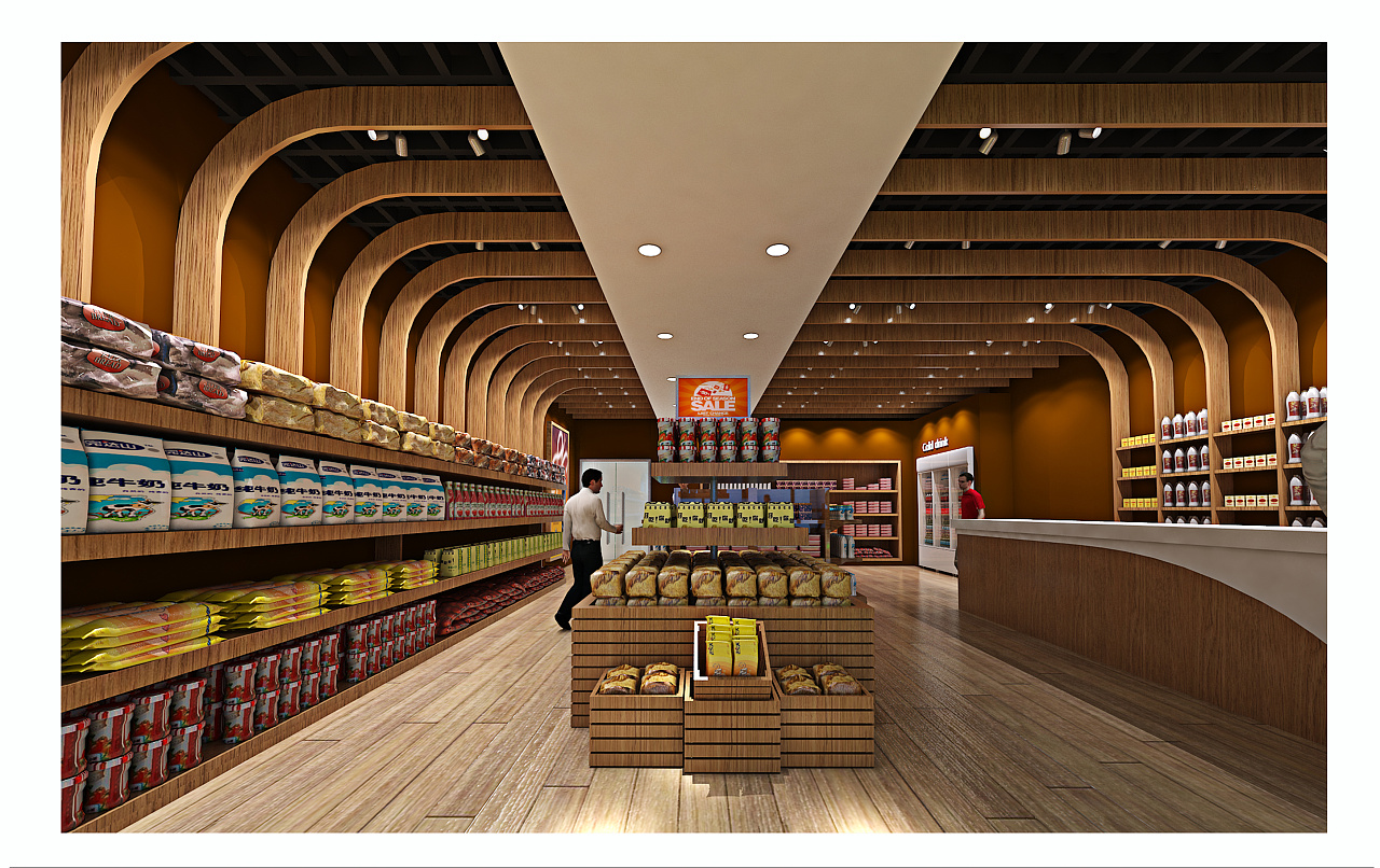大型超市图纸——张丽 - 效果图交流区-建E室内设计网