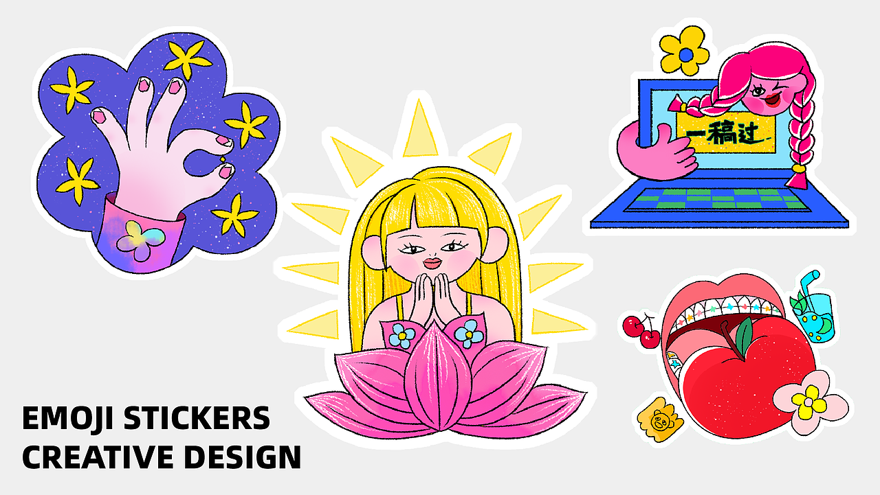 MasterGO表情贴纸设计之精致上班绿孩的日常（图ZMjg0MjE2MTE2） - 图案 - 站酷设计师Chels33原创素材 - 站酷ZCOOL